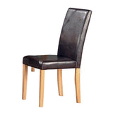 Rustic-Brown-Faux-Leather-Simple-Dining-Chair-With-Ash-Wood-Legs-Set-of-2