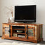 Salcombe Rustic Reclaimed Coastal Wood TV Stand With Storage