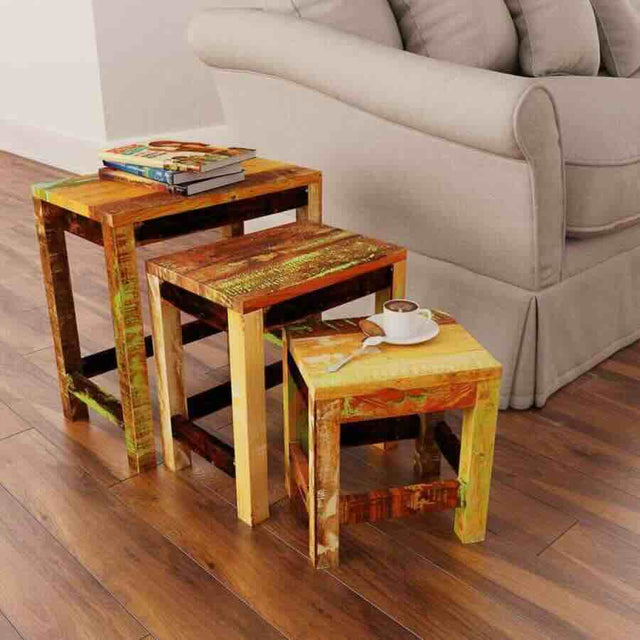 Rustic-Costal-Natural-Solid-Wood-Side-Tables-Nest-of-3