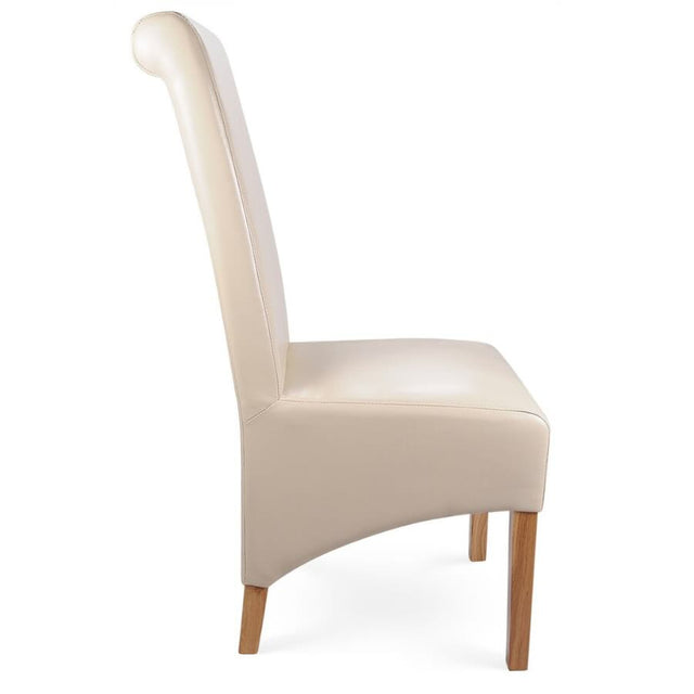 Rustic-Cream-Faux-Leather-High-Back-Dining-Chair-With-Scroll-Back-_-Rubberwood-Legs-Set-of-2