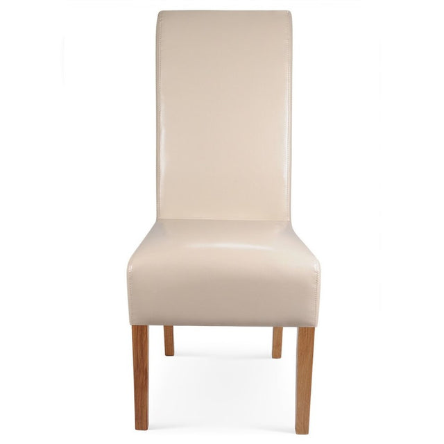 Rustic-Cream-Faux-Leather-High-Back-Dining-Chair-With-Scroll-Back-_-Rubberwood-Legs-Set-of-2