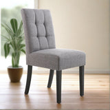 Rustic-Dark-Grey-Linen-Dining-Chair-Black-Rubberwood-Legs-Set-of-2