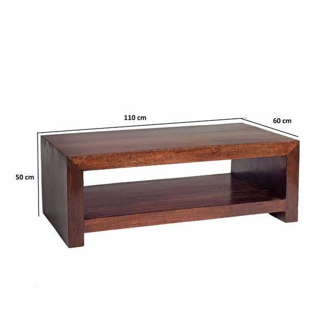 Rustic-Dark-Mango-Wood-Retangular-Coffee-Table-With-Shelf-110cm