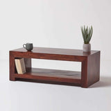 Rustic-Dark-Mango-Wood-Retangular-Coffee-Table-With-Shelf-110cm