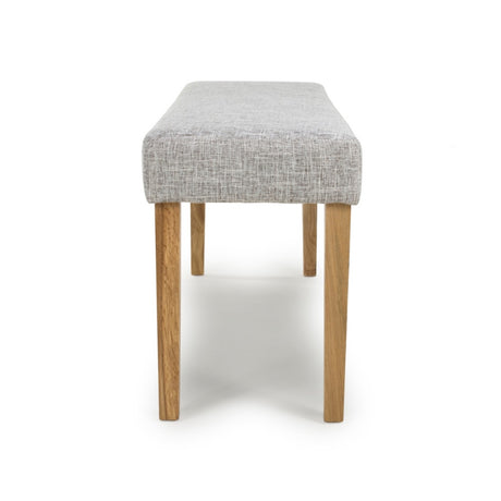 Rustic-Grey-Weave-Backless-Dining-Bench-Wooden-Legs