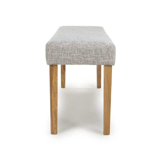 Rustic-Grey-Weave-Backless-Dining-Bench-Wooden-Legs