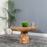 Rustic-Modern-Round-Solid-Mango-Wood-Coffee-Table-Mushroom-Style-With-Pedestal-Base-80cm