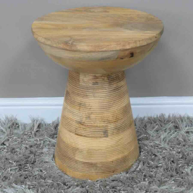 Rustic-Modern-Round-Solid-Mango-Wood-Side-Table-Mushroom-Style-With-Pedestal-Base-35cm