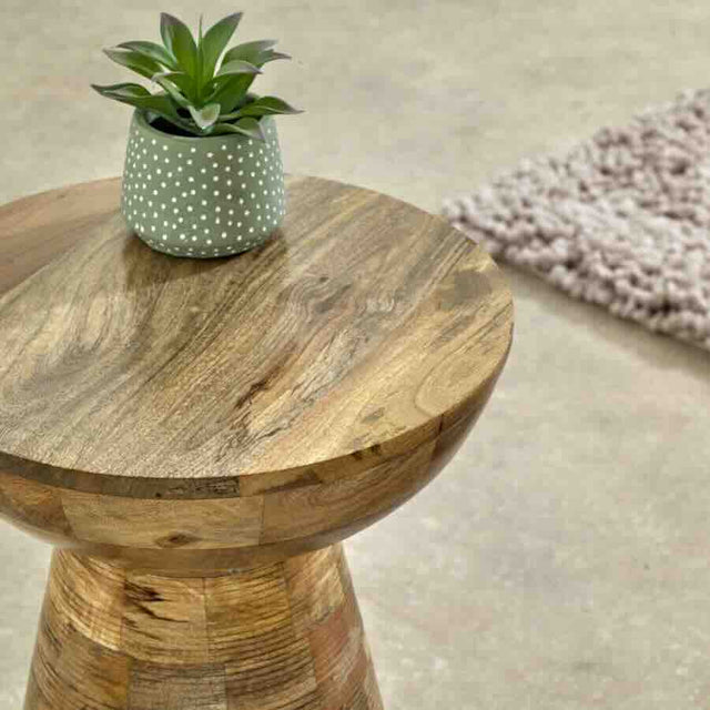 Rustic-Modern-Round-Solid-Mango-Wood-Side-Table-Mushroom-Style-With-Pedestal-Base-35cm