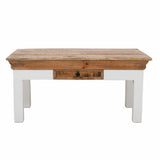 Rustic-Natural-Mango-Wood-Coffee-Table-With-Drawer-White-Legs-85cm