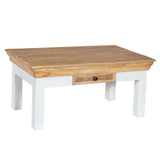 Rustic-Natural-Mango-Wood-Coffee-Table-With-Drawer-White-Legs-85cm