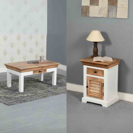 Rustic-Natural-Mango-Wood-Matching-Coffee-Table-_-Side-Table-Set-With-Drawer-White-Legs