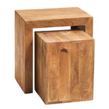 Rustic-Natural-Mango-Wood-Nest-of-2-Side-Tables