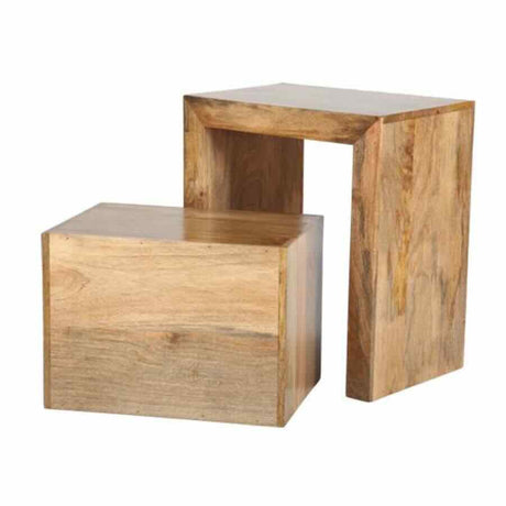 Rustic-Natural-Mango-Wood-Nest-of-2-Side-Tables