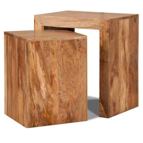 Rustic-Natural-Mango-Wood-Nest-of-2-Side-Tables