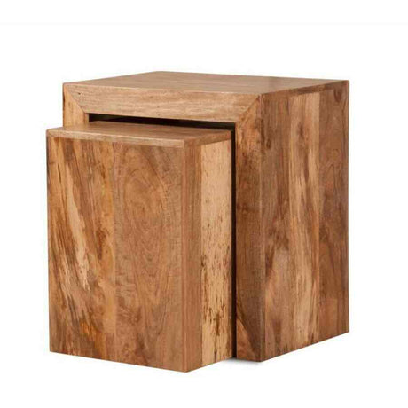 Rustic-Natural-Mango-Wood-Nest-of-2-Side-Tables