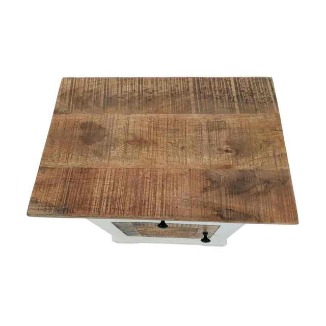 Rustic-Natural-Mango-Wood-Side-Table-White-With-Drawer-_-Door