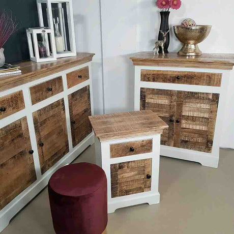 Rustic-Natural-Mango-Wood-Side-Table-White-With-Drawer-_-Door