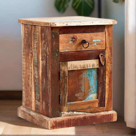 Rustic-Natural-Reclaimed-Wood-Bed-Side-Table-With-Storage-Drawer