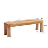 Rustic-Natural-Solid-Mango-Wood-Dining-Bench-145cm