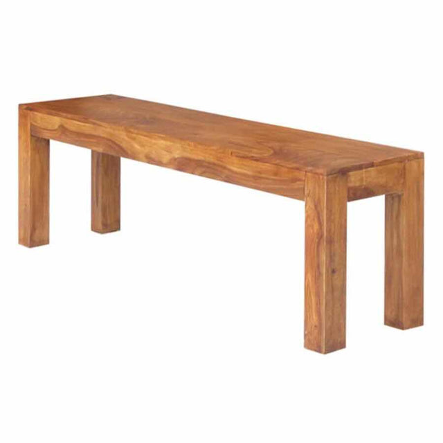 Rustic-Natural-Solid-Mango-Wood-Dining-Bench-145cm