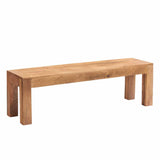 Rustic-Natural-Solid-Mango-Wood-Dining-Bench-145cm