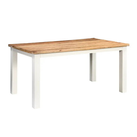 Rustic-Natural-Solid-Mangowood-Rectangular-Dining-Table-White-Wood-Legs-170cm