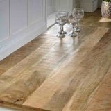 Rustic-Natural-Solid-Mangowood-Rectangular-Dining-Table-White-Wood-Legs-170cm