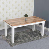 Rustic-Natural-Solid-Mangowood-Rectangular-Dining-Table-White-Wood-Legs-170cm