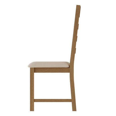 Rustic-Oak-Dining-Chairs-With-Cream-Fabric-Seat-Set-of-2