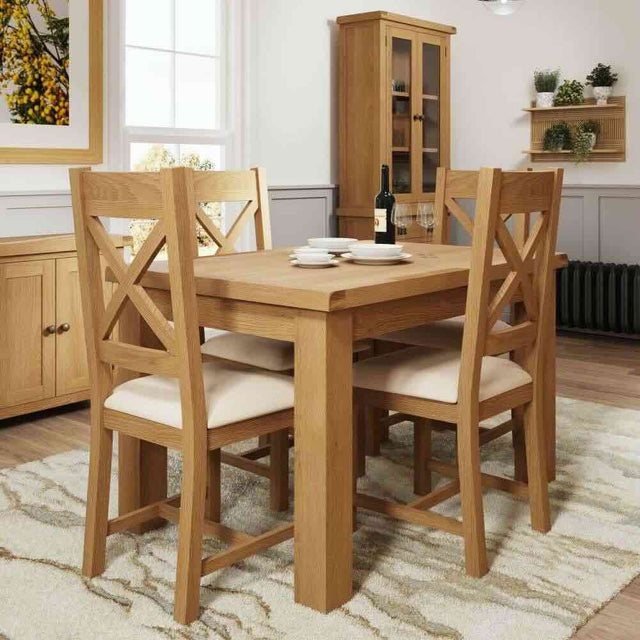 Rustic-Oak-Wood-Dining-Chair-With-Cream-Fabric-Seat-Set-of-2