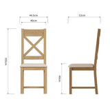 Rustic-Oak-Wood-Dining-Chair-With-Cream-Fabric-Seat-Set-of-2