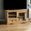 Annecy Rustic Light Pine Wood TV Stand With Storage