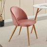 Rustic-Pink-Velvet-Dining-Chair-Diamond-Back-Stitching-Wooden-Beech-Legs-Set-of-2