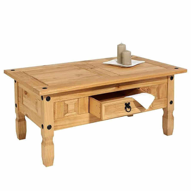 Rustic-Rectangular-Natural-Pine-Coffee-Table-With-Drawer-_-Wood-Legs-100cm