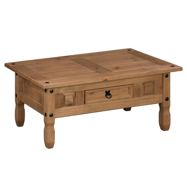 Rustic-Rectangular-Natural-Pine-Coffee-Table-With-Drawer-_-Wood-Legs-100cm