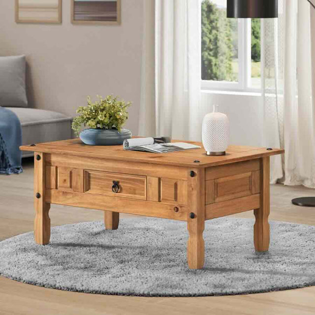 Rustic-Rectangular-Natural-Pine-Coffee-Table-With-Drawer-_-Wood-Legs-100cm