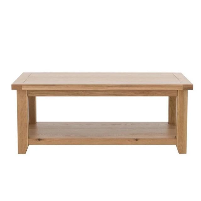 Rustic-Rectangular-Oak-Wood-Coffee-Table-With-Shelf-110cm