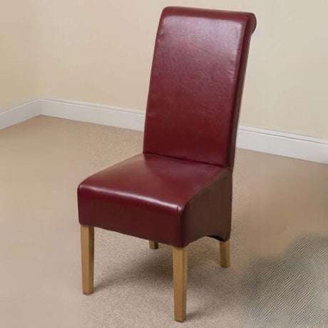 Rustic-Red-Faux-Leather-High-Back-Dining-Chair-With-Scroll-Back-_-Rubberwood-Legs-Set-of-2