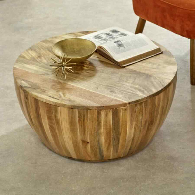 Rustic-Round-Solid-Mango-Wood-Coffee-Table-Drum-Style-80cm