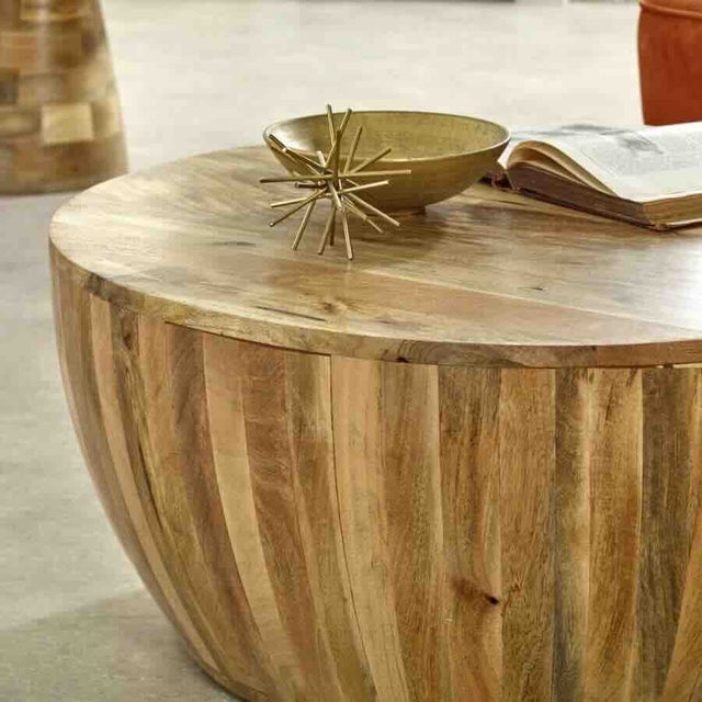 Rustic-Round-Solid-Mango-Wood-Coffee-Table-Drum-Style-80cm