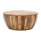 Rustic-Round-Solid-Mango-Wood-Coffee-Table-Drum-Style-80cm