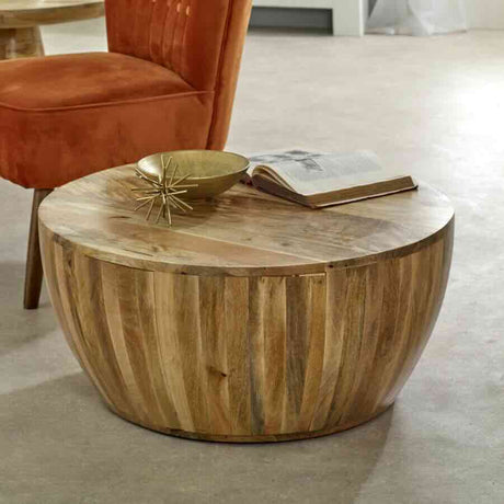 Rustic-Round-Solid-Mango-Wood-Coffee-Table-Drum-Style-80cm