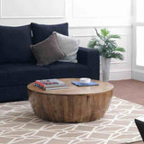 Rustic-Round-Solid-Mango-Wood-Coffee-Table-Drum-Style-80cm