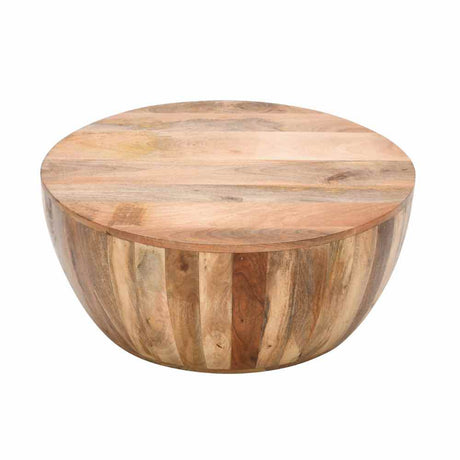 Rustic-Round-Solid-Mango-Wood-Coffee-Table-Drum-Style-80cm