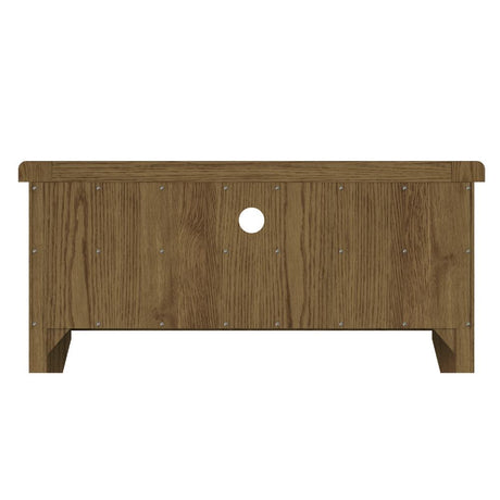 Nathan Classic Smoked Oak Wood TV Stand With Storage