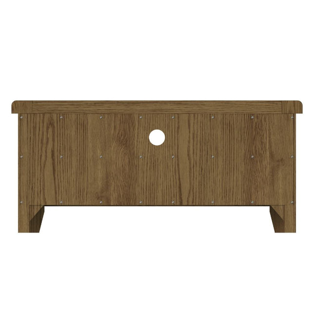 Nathan Classic Smoked Oak Wood TV Stand With Storage