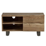 Charleston Industrial Acacia Wood TV Stand With Storage