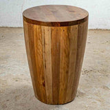 Rustic-Solid-Mango-Wood-Drum-Style-Side-Table-35cm