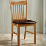 Rustic-Solid-Oak-Dining-Chair-With-Black-Faux-Leather-Seat-Cushion-And-Panelled-Back-Set-of-2